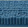 Home Mart Goods 2 Piece Set Blue Soft Cozy Plush Chenille Bath Mat Bathroom Rug - 3 of 4
