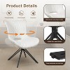 Vatros Upholstered Mid-century Modern Swivel Dining Chairs Set of 4 - 3 of 4