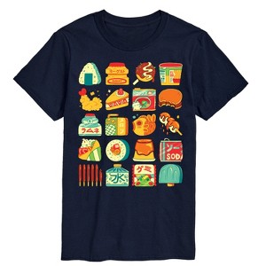 Men's - Instant Message - Japanese Snacks Oversized Short Sleeve Graphic T-Shirt - 1 of 4