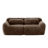 YOOCOZZ  2-Seater Boneless Modular Sectional Sofa, Soft Plush Fabric 32D Sponge, Throw Pillows - 4 of 4