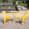 Maggift Outdoor Patio Seating Sets, Unique Design, Ideal for Conversations, Perfect for Gardens and Living Spaces, Yellow, 20"*20.5"*30 - 4 of 4