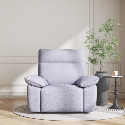 NicBex Couches for Living Room Recliner Chairs Sofa for Adults Modern Fabric Upholstered Rocking Chair with Remote Control and Cup Holder, Light Gray