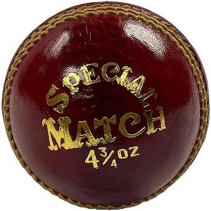 Amber Fight Gear Leather Cricket Ball Professional-Grade, Durable, Ideal for High-Scoring Matches, Set of 6 - 1 of 4