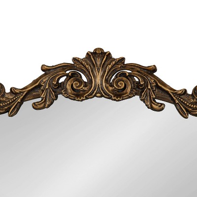 Arendahl Baroque Gold Arch Wall Mirror 35.5"x24"