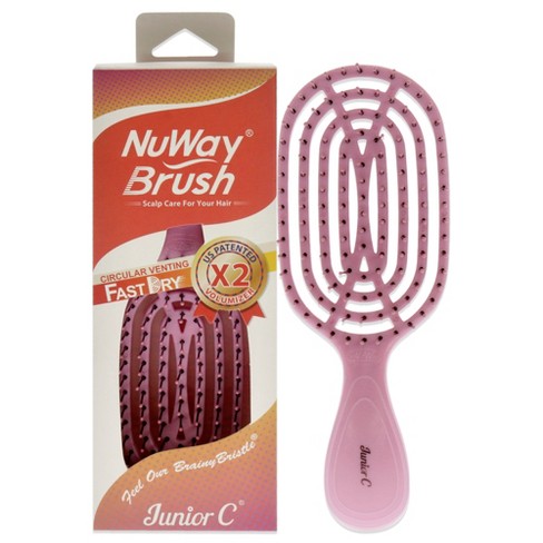 Circular Venting Detangling Junior C Brush - Pink By Nuway 4hair For ...