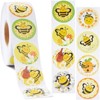 Blue Panda 1000 Piece Bumble Bee Stickers for Kids and Teachers, Classroom Supplies, Party Favors (8 Designs (1.5 Inches) - image 3 of 4