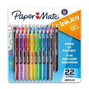 Paper Mate InkJoy Gel Stick Pen, 0.7 mm, Medium, Assorted Ink, 14-Pack