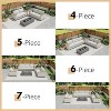 Outdoor Patio Furniture Set, Rattan Wicker Sofa Set - 4 of 4