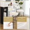 DYHOME Bar Stools Set of 4, 27 Inches Counter Height Kitchen Bar Stools with Back, Modern Metal Tall Bar Stools for Kitchen Island - 4 of 4