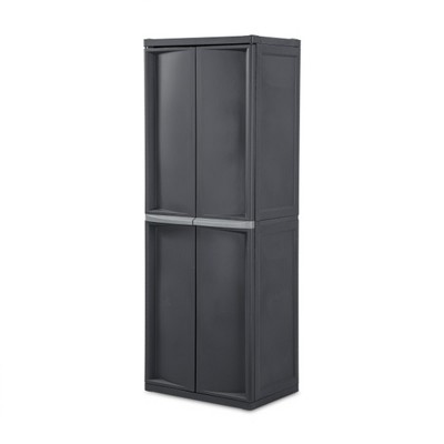 Mainstays Black 2-Tower 9-Shelves Easy to Assemble Closet Organizer