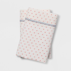 Print Percale Cotton Pillowcases (Standard) Coral - Opalhouse , Pink
