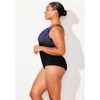 Swimsuits for All Chlorine Resistant High Neck One Piece Swimsuit (Plus Sizes Available) - 3 of 4