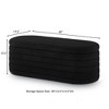 CAVINAS Modern Oval Boucle Teddy Ottoman Bench with Internal Storage,Upholstered Storage Bench for Bedroom,Living Room - 4 of 4