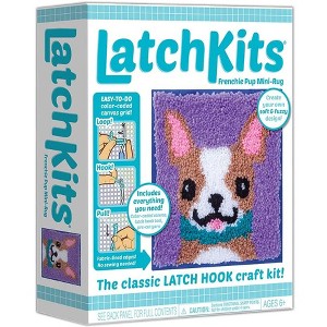 LatchKits Frenchie Puppy Mini-Rug Latch Hook Kit - 1 of 4
