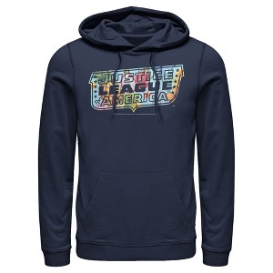Men's Justice League Dragon Fruit Logo Pull Over Hoodie - 1 of 3