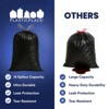 Plasticplace 13 Gallon Drawstring Trash Bags, Black (50 Count) - 4 of 4