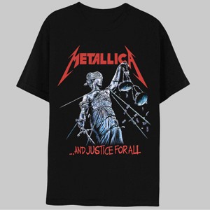 Men's Metallica Justice Short Sleeve Graphic T-Shirt - Black - 1 of 3