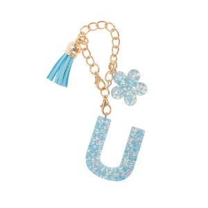 Unique Bargains Flower Heart Sequin Letter Water Cup Pendant Pink 1 Pc - 1 of 4