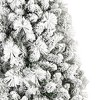 4' Green And White Slender Flocked Pine Christmas Tree - 4 of 4