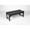 TiramisuBest Backless Bench with Wood Texture, Poly Lumber Seat, All-Weather UV-Resistant for Patio/Backyard/Balcony (White) - 3 of 4