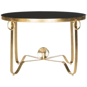 Elisha Accent Table - Gold/Black - Safavieh. - 1 of 4