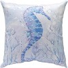 Manual Woodworkers and Weavers Sea Creatures Climaweave Throw Pillow – 18"x18" Coastal Outdoor Cushion with Marine Life Design - 2 of 3