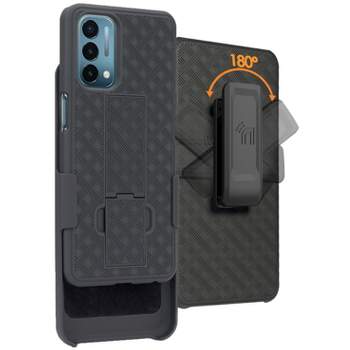 Nakedcellphone Case with Stand and Belt Clip Holster for OnePlus Nord N200 5G