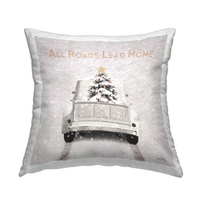 Stupell Industries All Roads Lead Home Christmas Tree