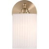 360 Lighting David 9 1/2" High Gold and White Glass Wall Sconce - 4 of 4