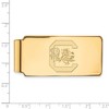 Black Bow Jewelry 14k Yellow Gold Plated Sterling Silver South Carolina Gamecocks NCAA Money Clip - 2 of 3