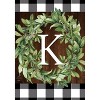 Briarwood Lane Everyday Garden Flag 12x18 For Outdoor Wreath Monogram K Garden Flag Flags For Outside - 3 of 4