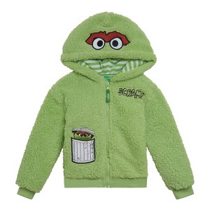 Sesame Street Fleece Zip Up Hoodie Toddler - 1 of 4