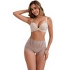INSPIRE CHIC Women's High-Waisted Butt Lifting Tummy Control Lightweight Shaping Panties 2 Packs - 4 of 4