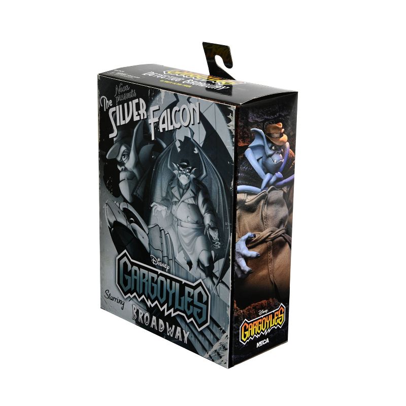 NECA Gargoyles Detective Broadway &#34;Silver Falcon&#34; with Closed Wings 7&#34; Scale Action Figure, 5 of 7