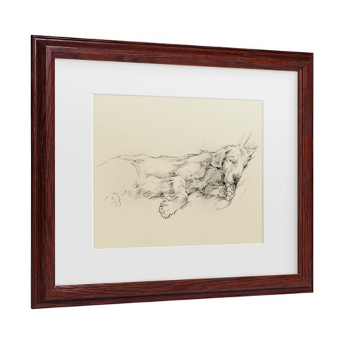 Trademark Fine Art -Ethan Harper 'Dog Days Iii' Matted Framed Art - Brown - 18.75''x22.75'' - image 1 of 3