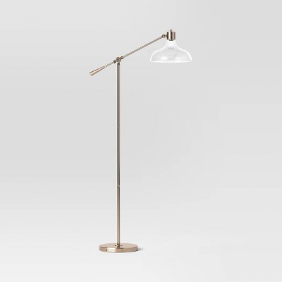 60.5x17 Ring Base Floor Lamp Brass - Threshold™