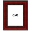 PosterPalooza | Photo Size Weathered Red Picture Frame - UV Acrylic, Foam Board Backing, Hanging Hardware - 2 of 4