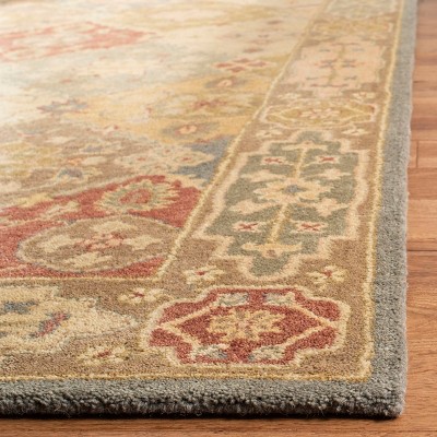 Handmade Multi Beige Wool 2' x 3' Tufted Accent Rug