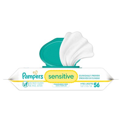 Pampers Sensitive Baby Wipes - 56ct