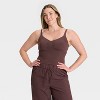 Women's Everyday Soft Ruched Cami Tank Top - All In Motion™ - 4 of 4