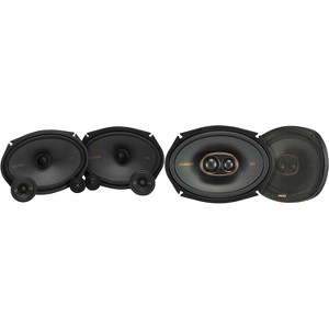 Kicker 51KSS369 KS-Series 6x9" and 2.75" and 1" Tweeter, 3-way Component System w/ 51KSC69304 6x9" 3 Way Coaxial Bundle - 1 of 4