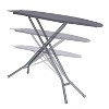 Seymour Home Products 4 Leg Mesh Top Ironing Board with Iron Rest Solid Gray: Full Size Adjustable Steel Frame - 2 of 4
