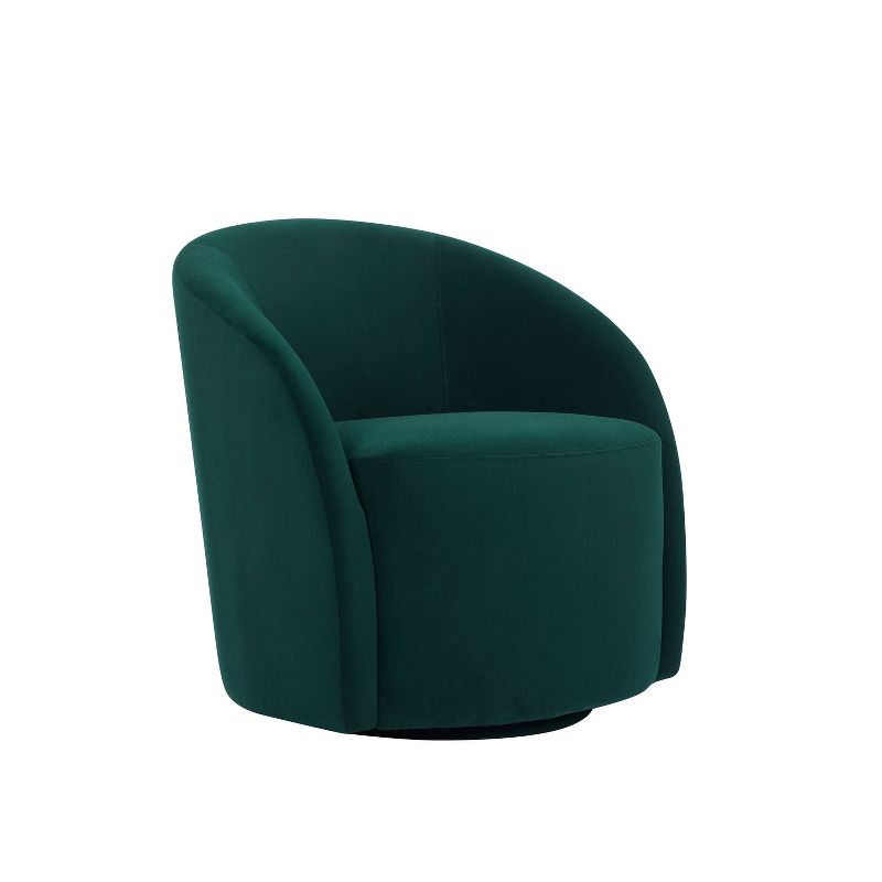 Lifestyle Solutions Bournemouth Swivel Accent Chair Green Velvet, 4 of 10