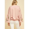 Women's Floral Gardens Crewneck Long Sleeve Top - entro - 2 of 4