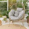 Outdoor PE Wicker Egg Chair for Balcony - 2 of 4