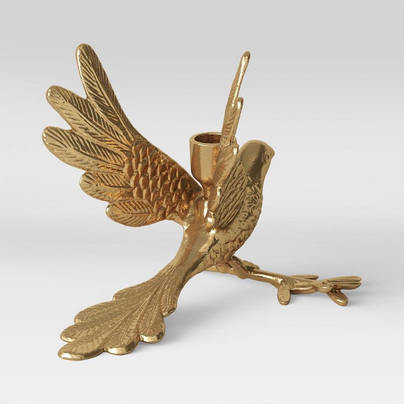 Cast Brass Single Dove Candleholder - Threshold&#8482;, 4 of 7