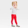 Toddler Girls' Hearts Printed Pants - Cat & Jack™ - 4 of 4