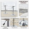 VYNXARIA Set of 2 Modern minimalist bar chairs and bar stools. Can rotate 360 ¡ã ,adjust lifting for bars, restaurants, front desk cashiers,Silver - 3 of 4