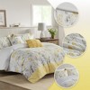 5 Pcs Floral Pattern Seersucker Texture Comforter Set, Farmhouse Style Modern Comforter Set for Luxurous Decor Style - 2 of 4