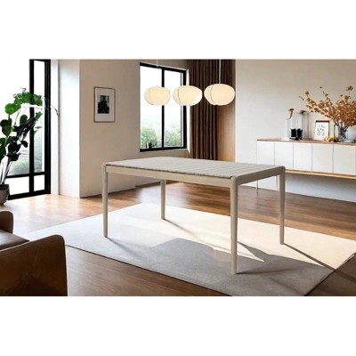 NicBex Rectangle Dining Table,Kitchen Table with Tabletop and Legs for 4 Seaters